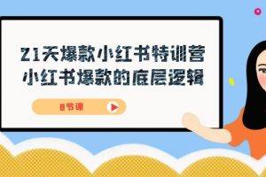 21天-爆款小紅書特訓(xùn)營，小紅書爆款的底層邏輯（8節(jié)課）