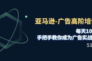 亞馬遜-廣告高階培訓班，每天10分鐘，手把手教你成為廣告實戰高手（51節）