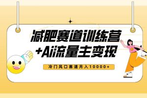 全新減肥賽道AI流量主 訓(xùn)練營(yíng)變現(xiàn)玩法教程，小白輕松上手，月入10000