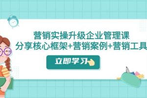 營銷實操升級·企業管理課：分享核心框架 營銷案例 營銷工具（課程 文檔）