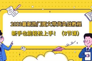 2023最新熱門-圖文帶貨實戰教程，新手也能輕松上手！（8節課）