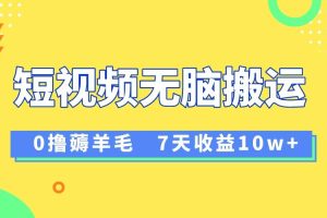 12月最新無腦搬運薅羊毛，7天輕松收益1W，vivo短視頻創作收益來襲