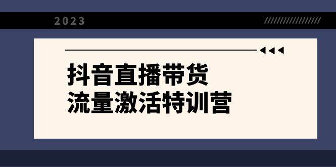 抖音直播帶貨-流量激活特訓營，入行新手小白主播必學（21節課 資料）插圖