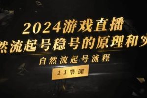 2024游戲直播-自然流起號穩號的原理和實戰，自然流起號流程（11節）