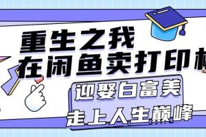 重生之我在閑魚賣打印機，月入過萬，迎娶白富美，走上人生巔峰