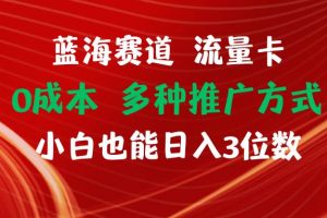 藍海賽道 流量卡 0成本 小白也能日入三位數