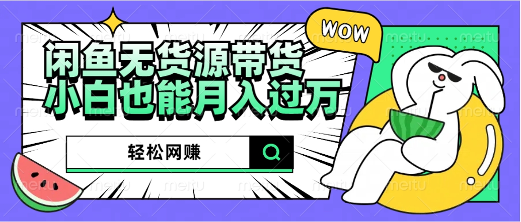 閑魚無貨源帶貨：輕松網賺，小白也能月入過萬的秘密武器插圖