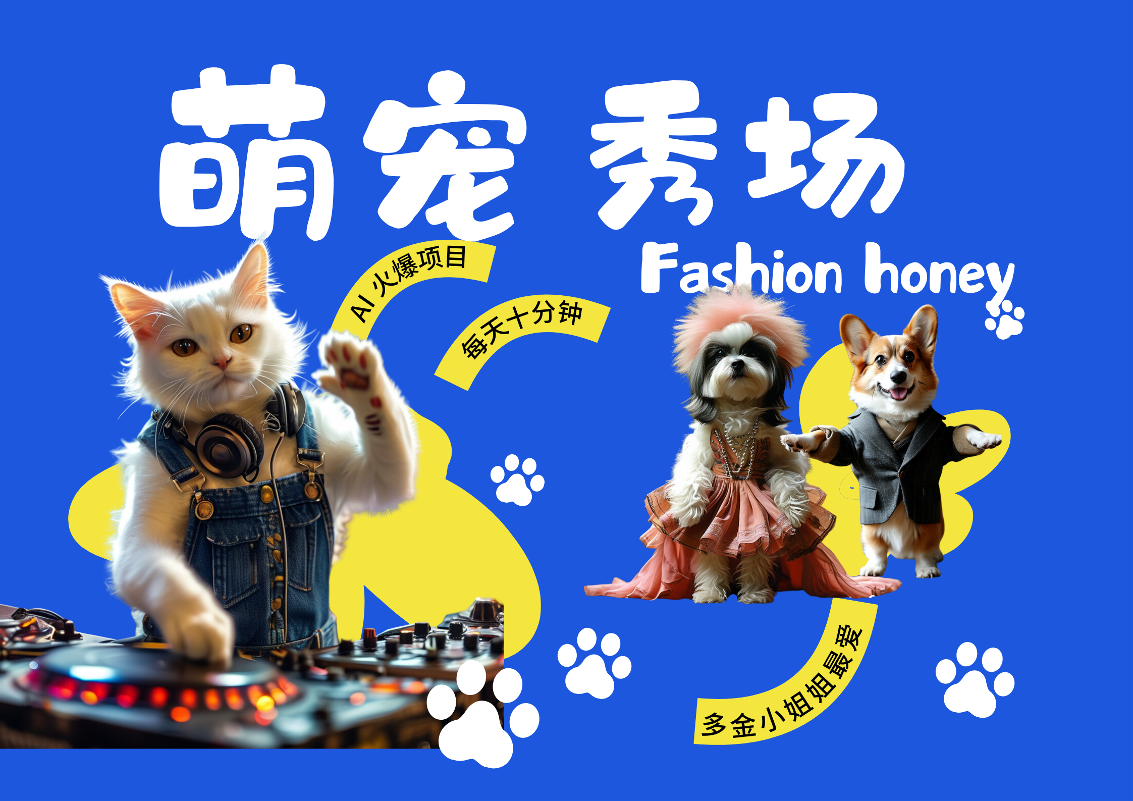 酷颯動物跳舞走秀  時尚喵FASHION汪 多金小姐姐最愛的 輕松月入破萬