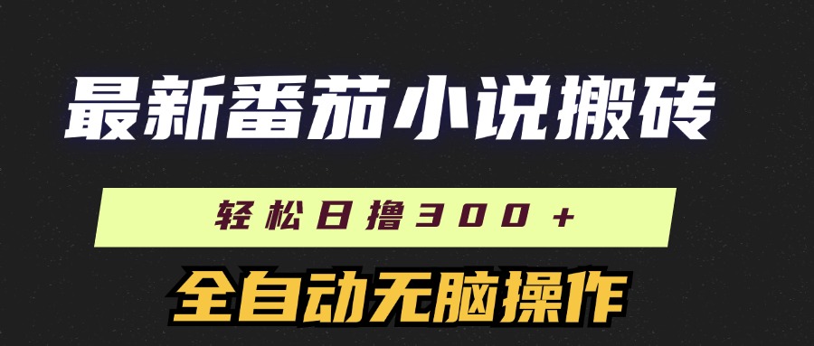 最新番茄小說(shuō)搬磚，日擼300＋！全自動(dòng)操作，可矩陣放大！插圖