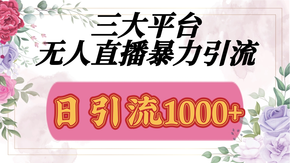 抖音，快手，視頻號全平臺通用，無人直播引流法，利用圖片,模板,整套話術掛機全天支持矩陣操作，無限設備多開，超暴力引流，1000+高質量精準創業粉插圖