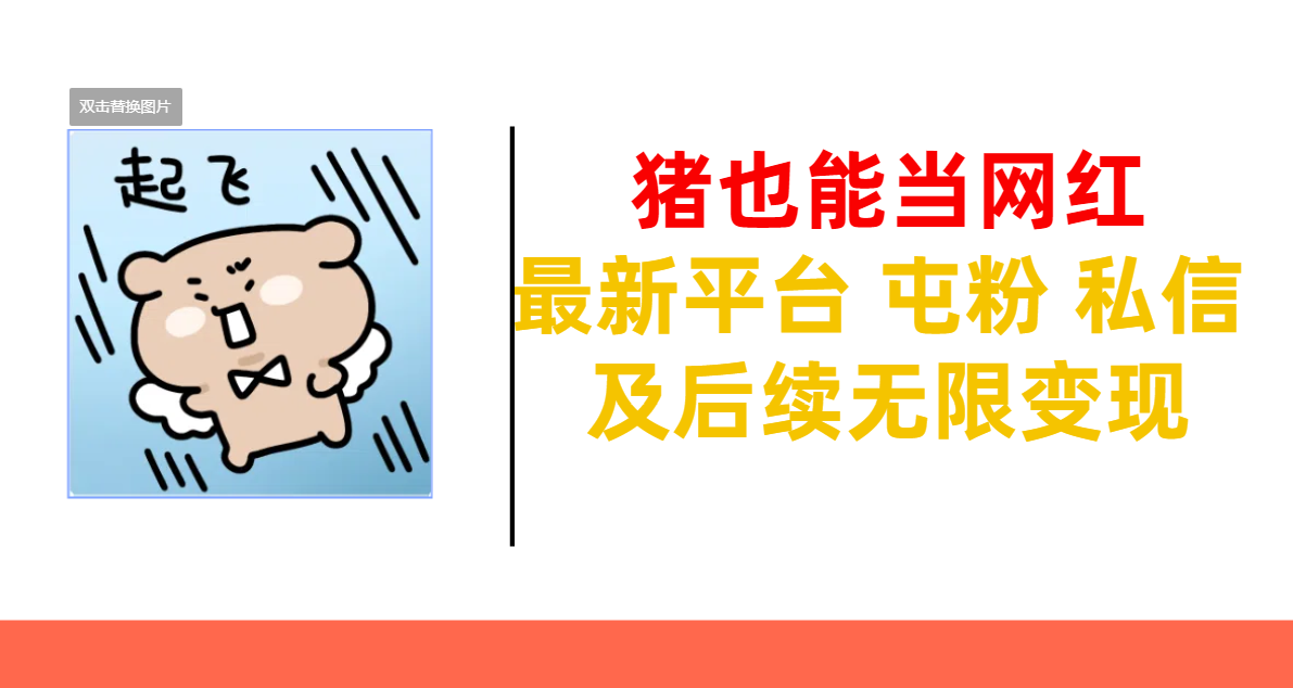 豬也能當(dāng)網(wǎng)紅-最新平臺(tái) 屯粉 交流 私信 及后續(xù)無限變現(xiàn)