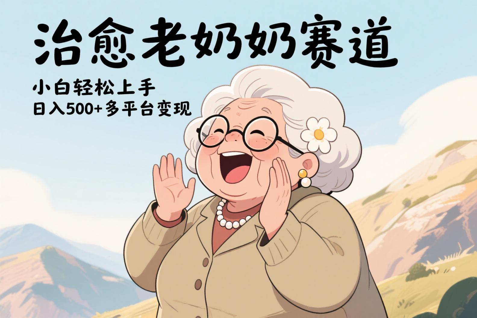 視頻號(hào)治愈老奶奶賽道，小白輕松上手，日入500+多平臺(tái)變現(xiàn)插圖