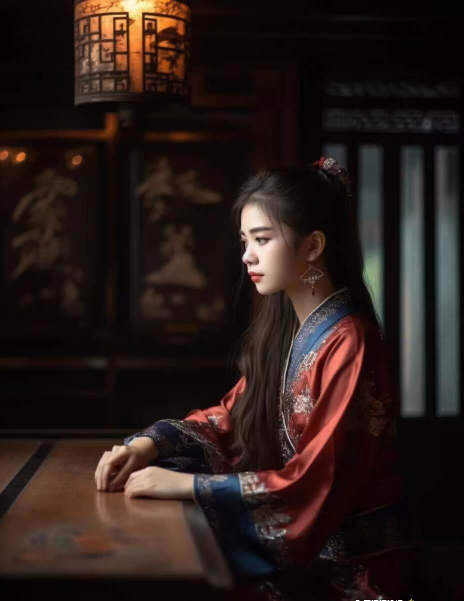Midjourney關鍵詞-AI生成中國風古裝漢服美女人像提示關鍵詞插圖6