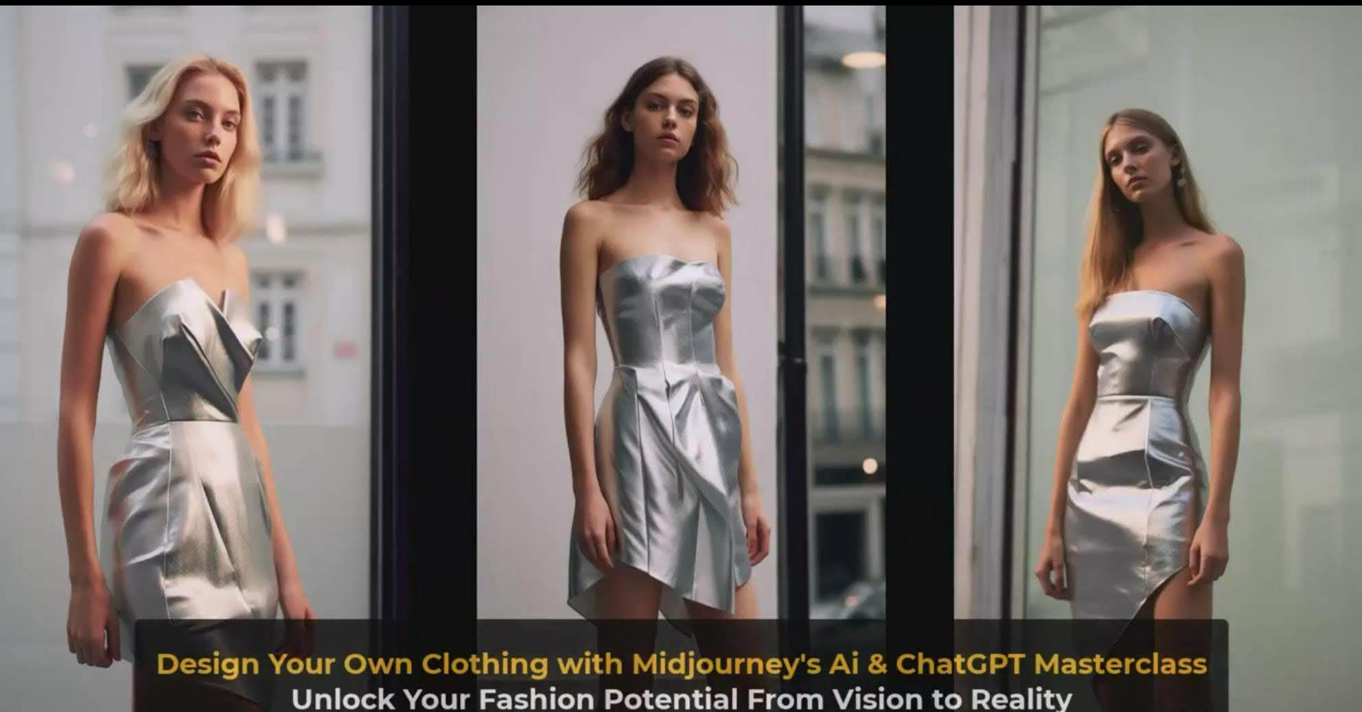 利用 Midjourneys Ai 人工智能設計自己的服裝AI大師班-10節課-中英字幕插圖9