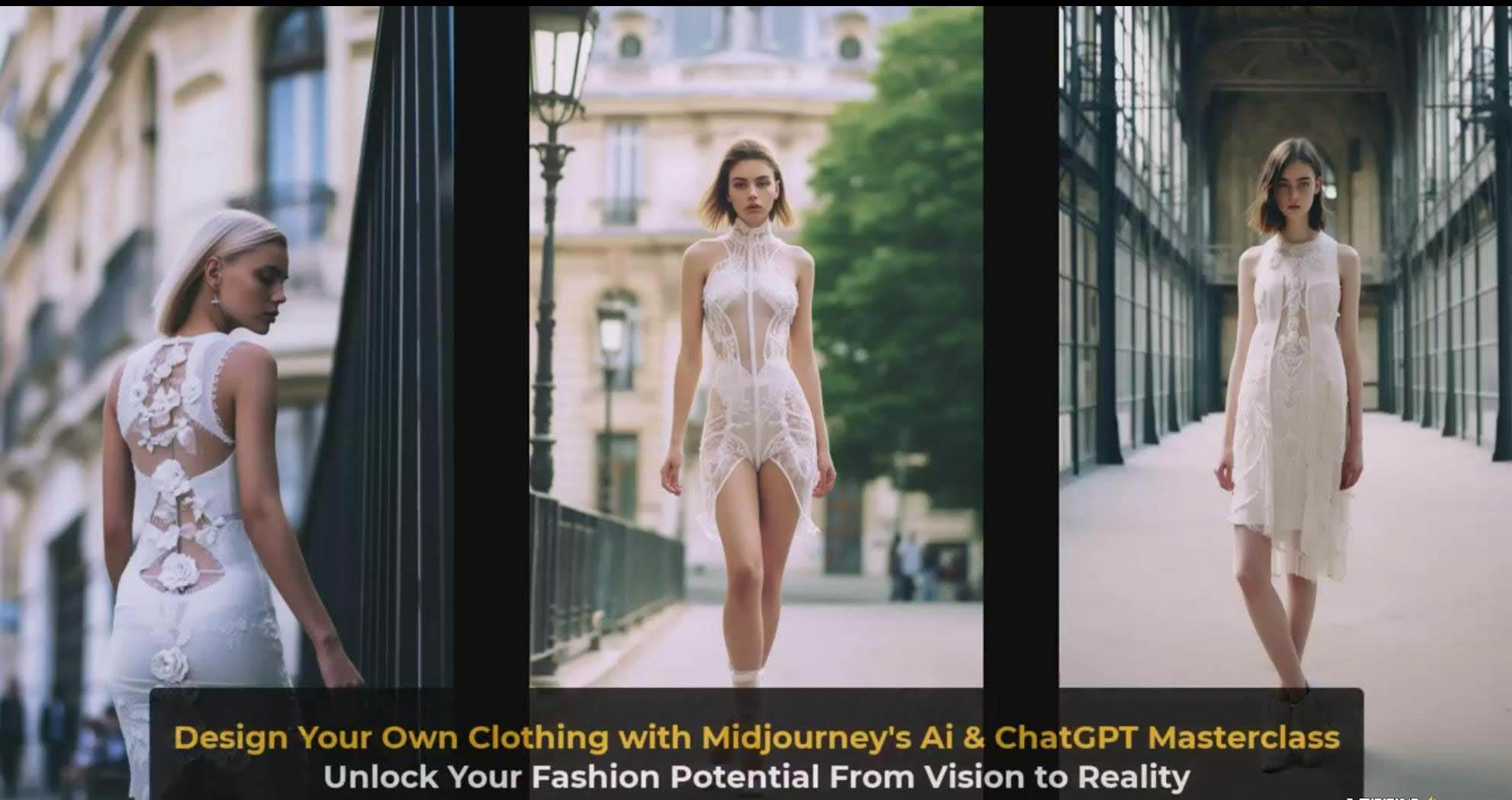 利用 Midjourneys Ai 人工智能設計自己的服裝AI大師班-10節課-中英字幕插圖5