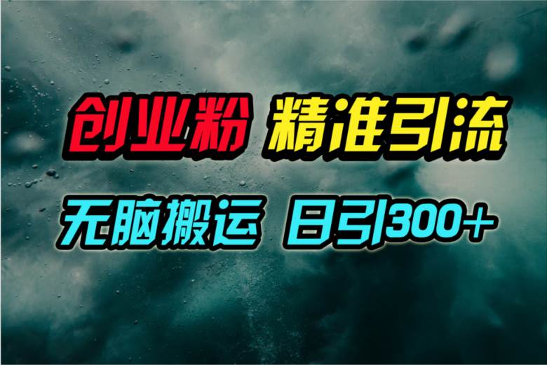 視頻號純搬運日引300+創業粉教程！
