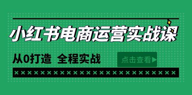 最新小紅書·電商運營實戰課，從0打造  全程實戰（65節視頻課）