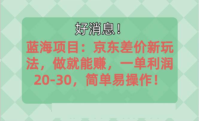 越早知道越能賺到錢的藍海項目：京東大平臺操作，一單利潤20-30，簡單…