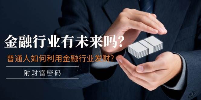 某付費(fèi)文章：金融行業(yè)有未來(lái)嗎？普通人如何利用金融行業(yè)發(fā)財(cái)?(附財(cái)富密碼)